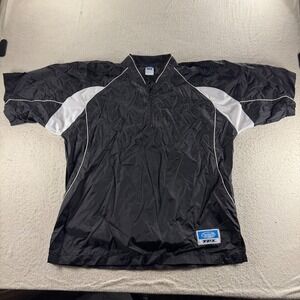 Louisville Slugger TPX Windbreaker Youth XL Black Excellent V-Neck‎ Pullover